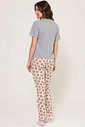 Pijama Manga Curta Com Calça Feminina