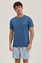 Pijama Masculino Manga Curta Com Bermuda Pijama Masculino Manga Curta Com Bermuda