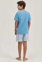 Pijama Masculino Infantil Manga Curta Com Bermuda Pijama Masculino Infantil Manga Curta Com Bermuda