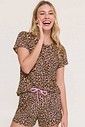 Pijama Feminino Manga Curta com Shorts