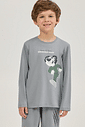 Pijama Masculino Infantil Manga Longa Com Calça Pijama Masculino Infantil Manga Longa Com Calça