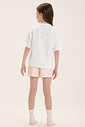 Pijama Infantil Feminino Manga Curta Com Shorts