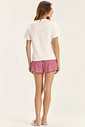 Pijama Feminino Manga Curta Com Shorts