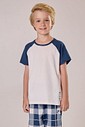 Pijama Masculino Infantil Manga Curta Com Calça