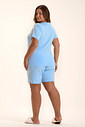 Pijama Feminino Manga Curta Com Bermuda Plus Size