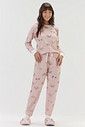 Pijama Feminino Manga Longa Com Calça Pijama Feminino Manga Longa Com Calça