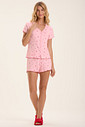 Pijama Feminino Manga Curta Americano Com Shorts Pijama Feminino Manga Curta Americano Com Shorts