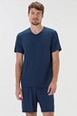 Pijama Masculino Manga Curta Com Bermuda
