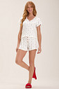Pijama Feminino Manga Curta Com Shorts