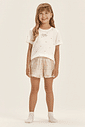 Pijama Feminino Infantil Manga Curta Com Shorts Pijama Feminino Infantil Manga Curta Com Shorts
