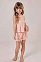 Pijama Infantil Feminino Regata Com Shorts