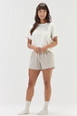 Pijama Feminino Manga Curta Com Shorts