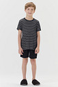 Pijama Masculino Infantil Manga Curta Com Bermuda