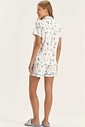 Pijama Feminino Manga Curta Americano Com Shorts