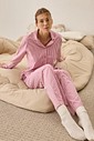 Pijama Feminino Manga Longa Americano com Calça