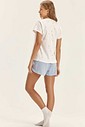 Pijama Feminino Manga Curta Com Shorts