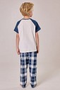 Pijama Masculino Infantil Manga Curta Com Calça
