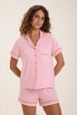 Pijama Feminino Manga Curta Americano Com Shorts Pijama Feminino Manga Curta Americano Com Shorts