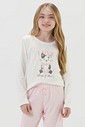 Pijama Infantil Feminino Manga Longa Com Calça