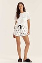 Pijama Feminino Manga Curta Com Shorts