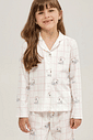 Pijama Feminino Infantil Manga Longa Americano Com Calça Pijama Feminino Infantil Manga Longa Americano Com Calça
