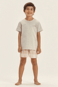 Pijama Masculino Infantil Manga Curta Com Bermuda Pijama Masculino Infantil Manga Curta Com Bermuda