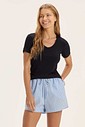 Blusa Feminina Manga Curta Unitária Blusa Feminina Manga Curta Unitária