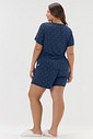Pijama Feminino Plus Size Manga Curta Com Shorts