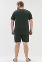 Pijama Masculino Manga Curta Com Bermuda Plus Size