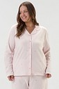Pijama Feminino Manga Longa Americano Com Calça Plus Size
