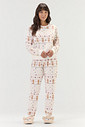 Pijama Feminino Manga Longa Com Calça