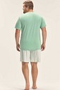 Pijama Masculino Plus Size Manga Curta Com Bermuda Pijama Masculino Plus Size Manga Curta Com Bermuda
