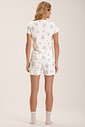 Pijama Feminino Manga Curta Com Shorts
