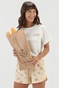 Pijama Feminino Manga Curta com Shorts