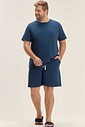 Pijama Masculino Plus Size Manga Curta Com Bermuda Pijama Masculino Plus Size Manga Curta Com Bermuda