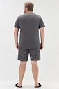 Pijama Masculino Manga Curta Com Bermuda Plus Size