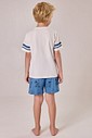 Pijama Masculino Infantil Manga Curta Com Bermuda