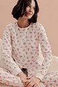 Pijama Feminino Manga Longa Com Calça Pijama Feminino Manga Longa Com Calça