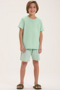 Pijama Masculino Infantil Manga Curta Com Bermuda Pijama Masculino Infantil Manga Curta Com Bermuda