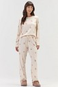 Pijama Feminino Manga Longa Com Calça