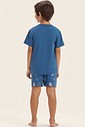 Pijama Masculino Infantil Manga Curta Com Bermuda Pijama Masculino Infantil Manga Curta Com Bermuda