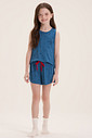 Pijama Feminino Infantil Regata Com Shorts