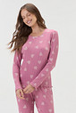 Pijama Feminino Manga Longa Com Calça