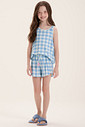 Pijama Infantil Feminino Regata Com Shorts
