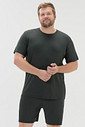 Pijama Masculino Manga Curta Com Bermuda Plus Size