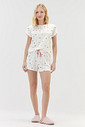 Pijama Feminino Manga Curta com Shorts