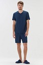Pijama Masculino Manga Curta Com Bermuda