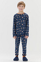 Pijama Masculino Infantil Manga Longa Com Calça