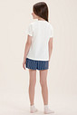 Pijama Infantil Feminino Manga Curta Com Shorts