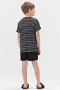Pijama Masculino Infantil Manga Curta Com Bermuda